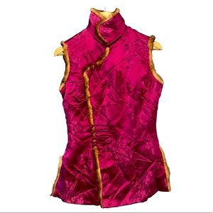 100% Silk Sleeveless Jacket